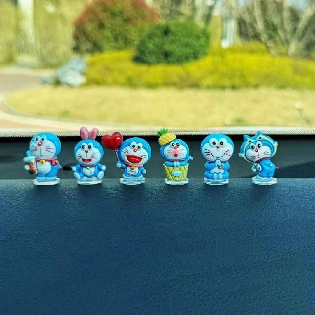 6  pcs doraemon car decoration