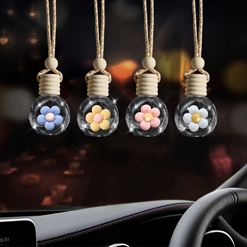 Car hanging flower bottle decoration