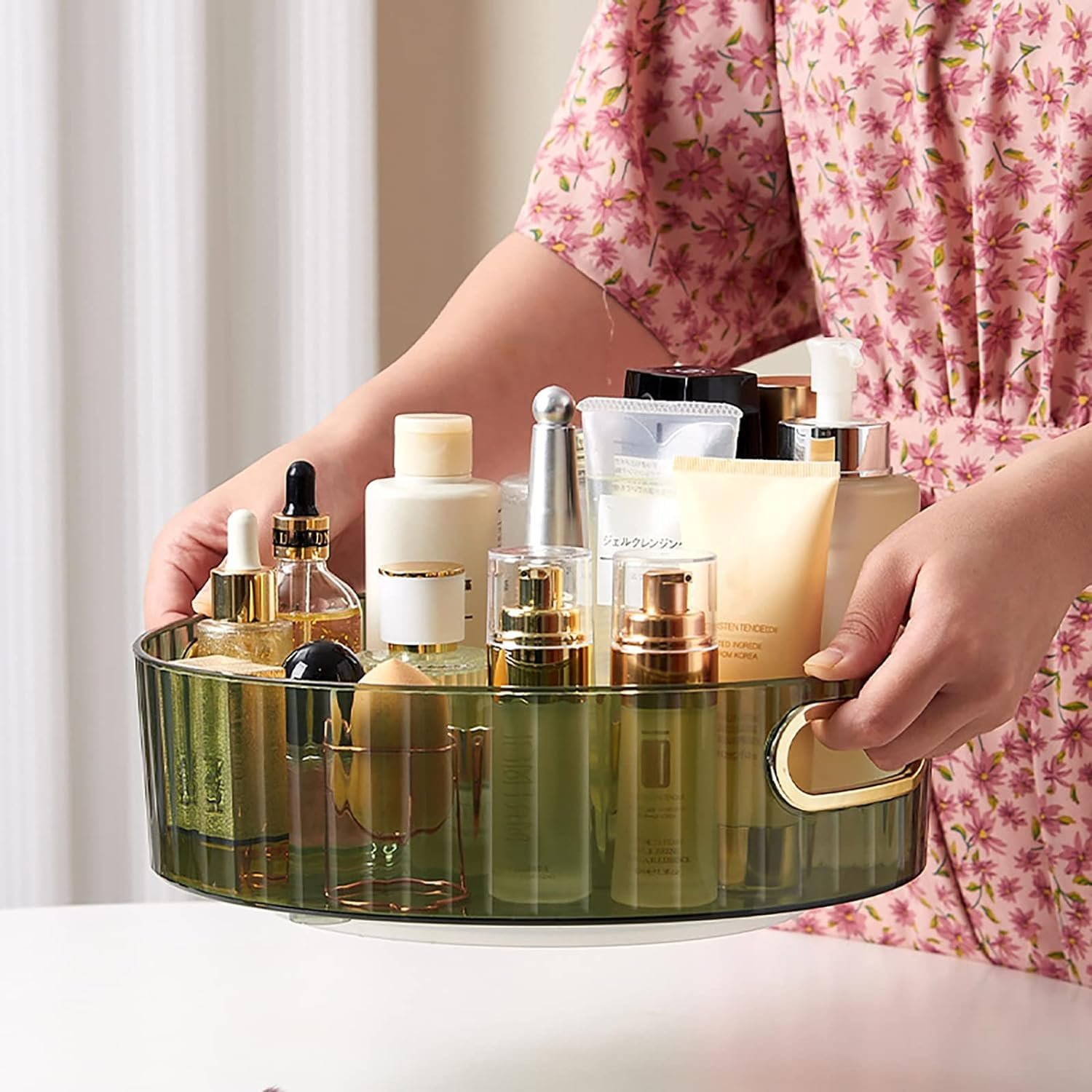 360 Rotating Makeup Organizer Storage