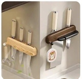 Wall-mounted knife rack